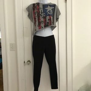 Free Crop top with Express petite leggings